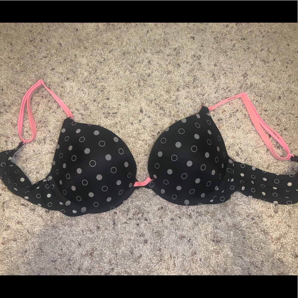 Victoria’s Secret Polkadot Push Up Bra, Size 32C